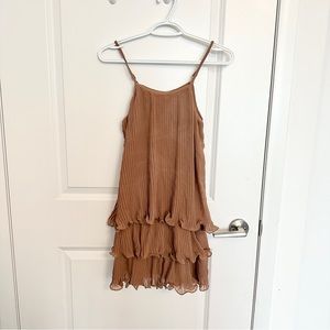 ASOS pink chiffon dress